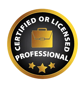 Certified or Licensed Professional